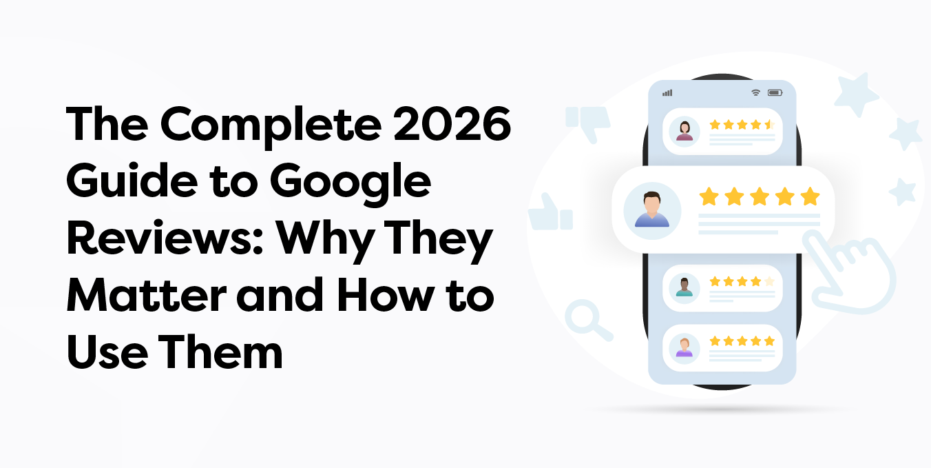 Business owner reviewing customer feedback and Google Business Profile reviews online