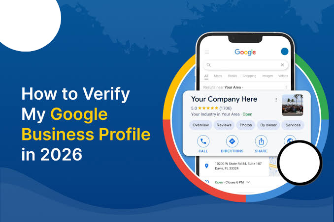 Business owner preparing a location and business details for Google Business Profile verification